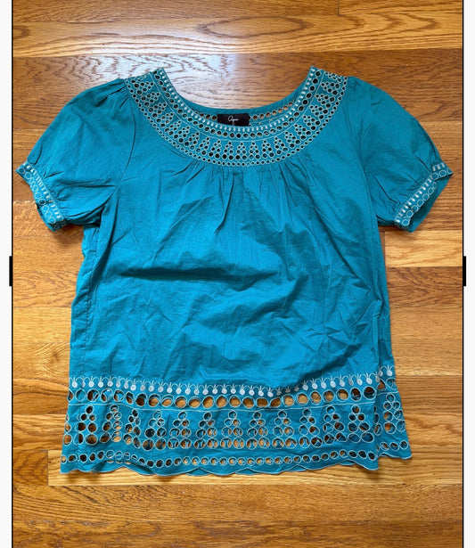 #22 Women’s Aqua Blouse size Large