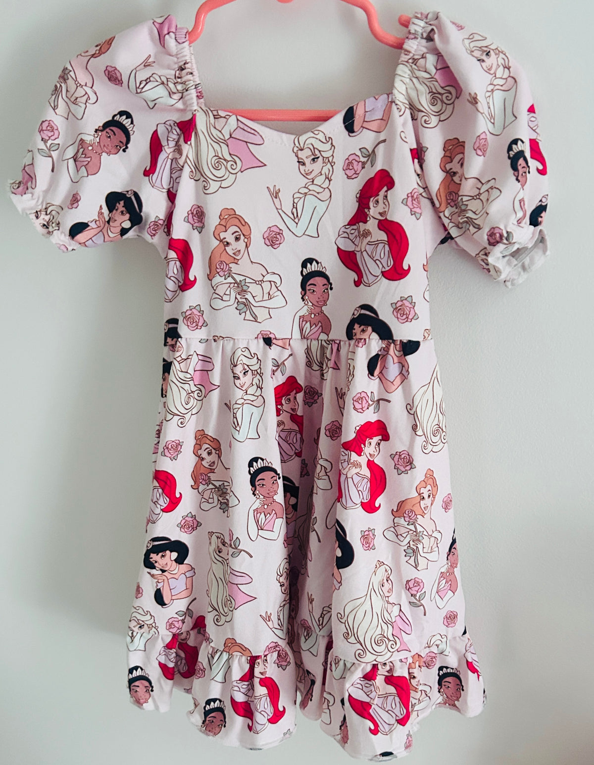 #15 2t VGUC Boutique “Buttery Soft” Light Pink Disney Princess Dress