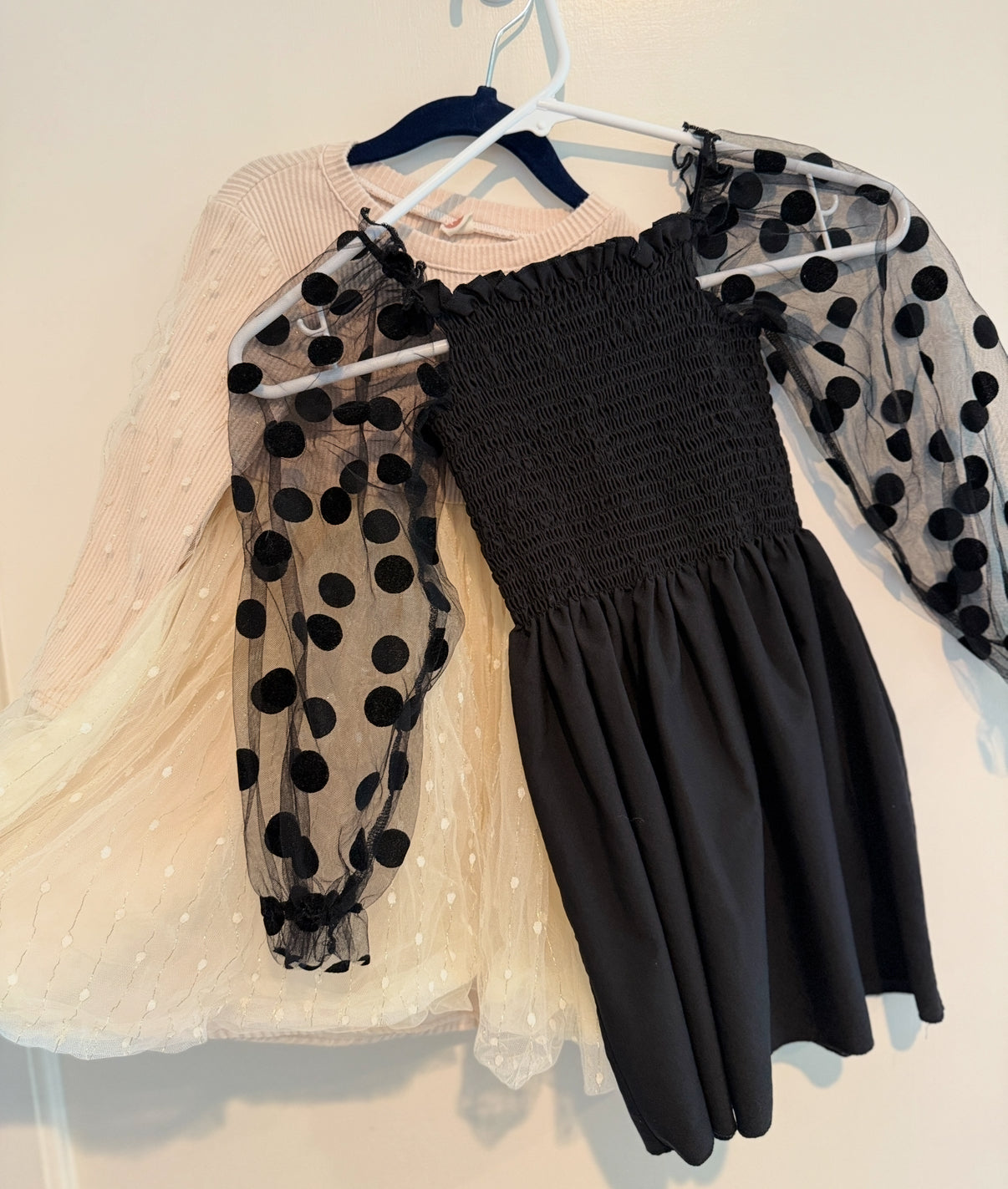 #146 - REDUCED - 4T BUNDLE of 2 Dresses | Black + Gold