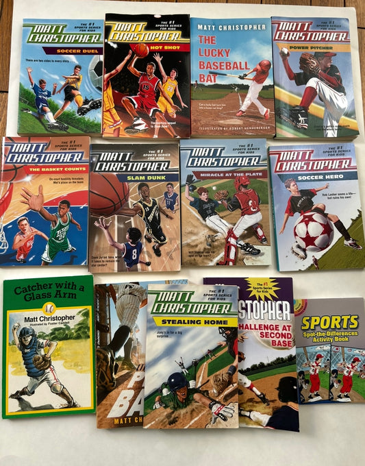 #200 Matt Christopher sports books (grade 2-4)