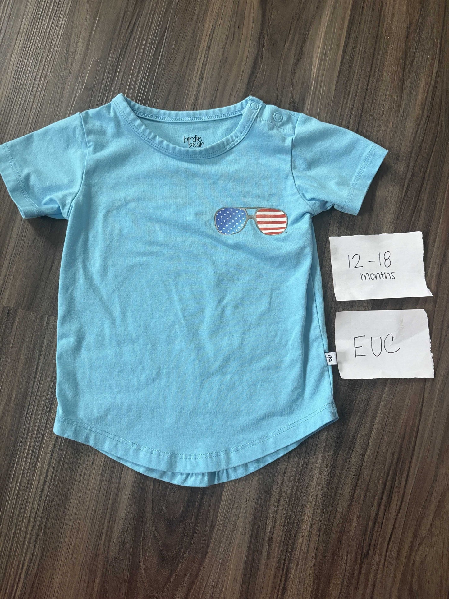 #77 - 12-18 Mo - EUC Birdie Bean - Knox (4th of July) Shirt