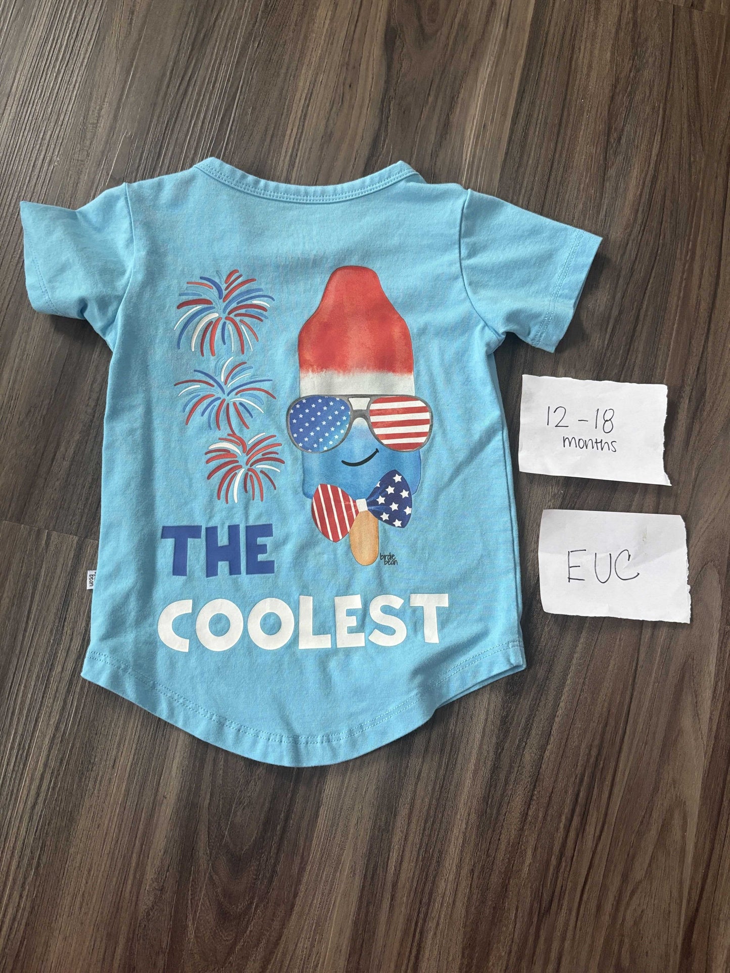 #77 - 12-18 Mo - EUC Birdie Bean - Knox (4th of July) Shirt