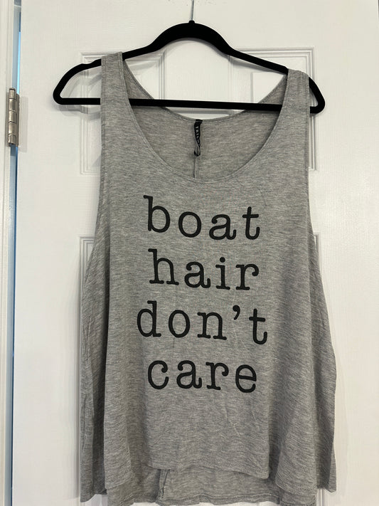 Boat Hair Don't Care Tank Top - L/XL Women's