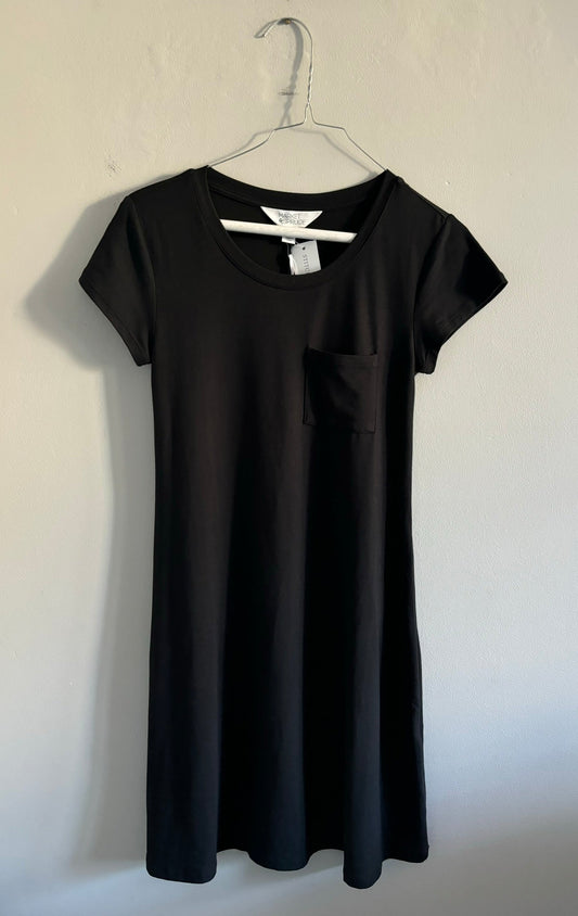#101 *REDUCED*NWT Market & Spruce Alison Knit T-shirt Dress Black Women Size XSmall Petite