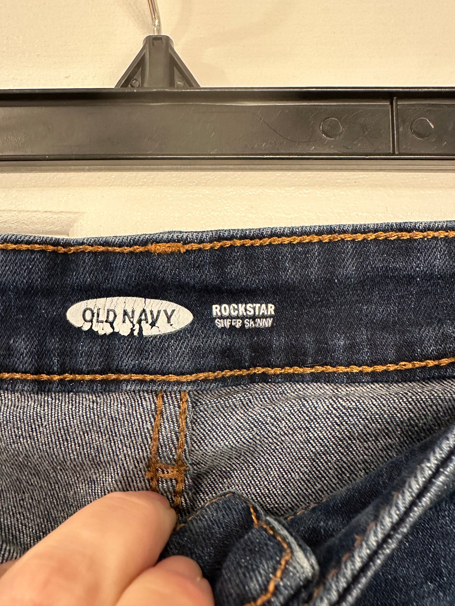Dark Wash Ripped Old Navy RockStar Super Skinny Jeans - Women's Size 16