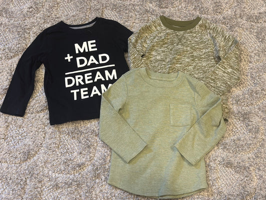 #16 3 Pack Long Sleeve Shirts - 3T