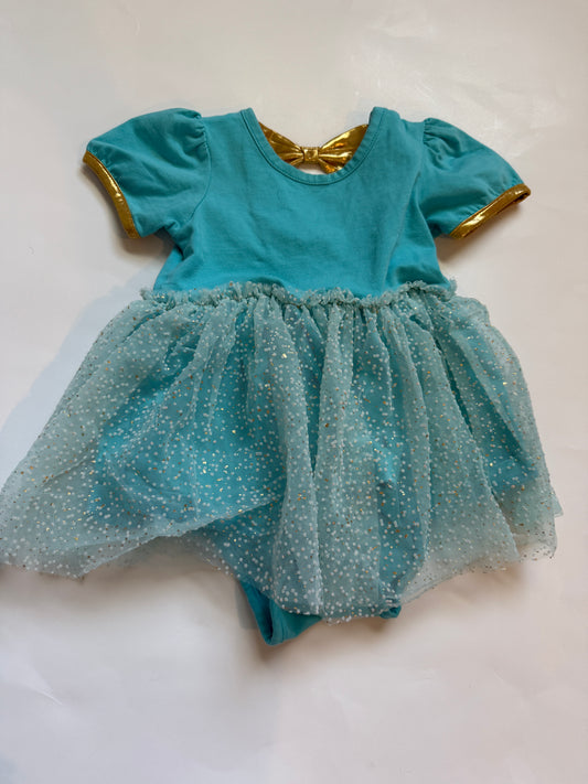 #116 Ruffle Butts princess jasmine dress girls 12-18 months