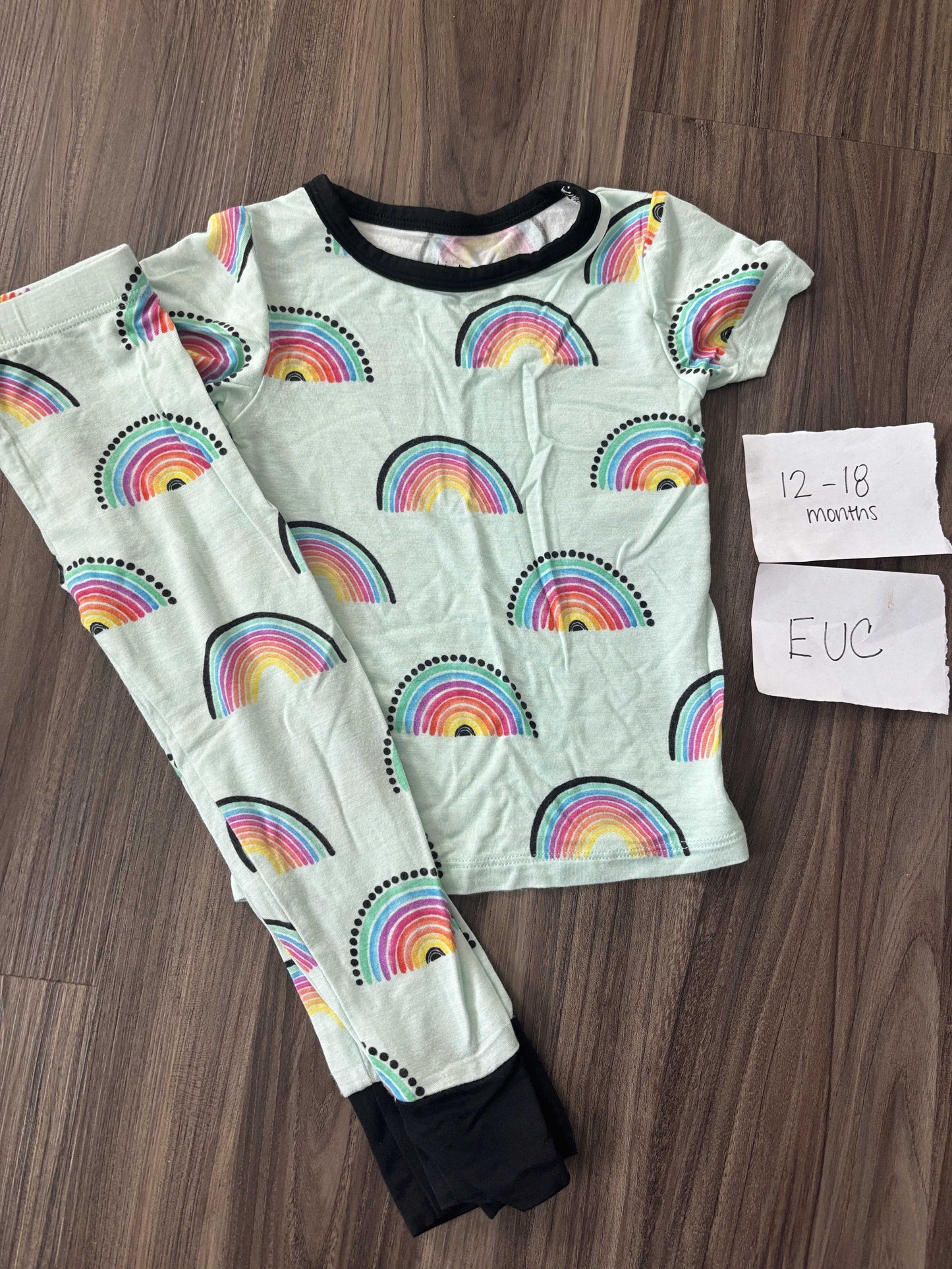 #138 - 12-18 Mo - Birdie Bean Rainbow Pajamas (Bamboo)