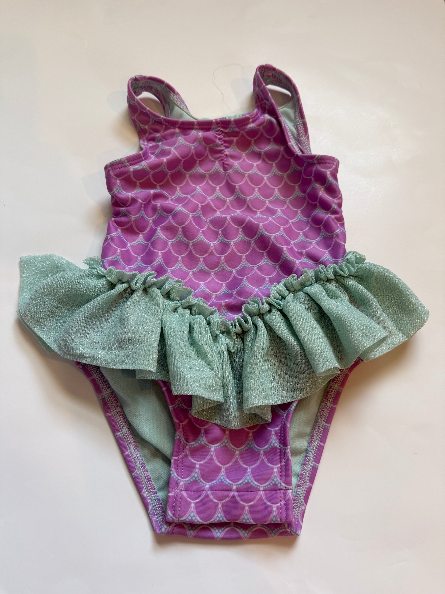 #116 Cat and Jack mermaid swimsuit girls size 18 months