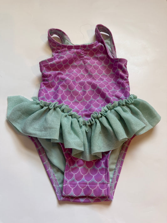 #116 Cat and Jack mermaid swimsuit girls size 18 months