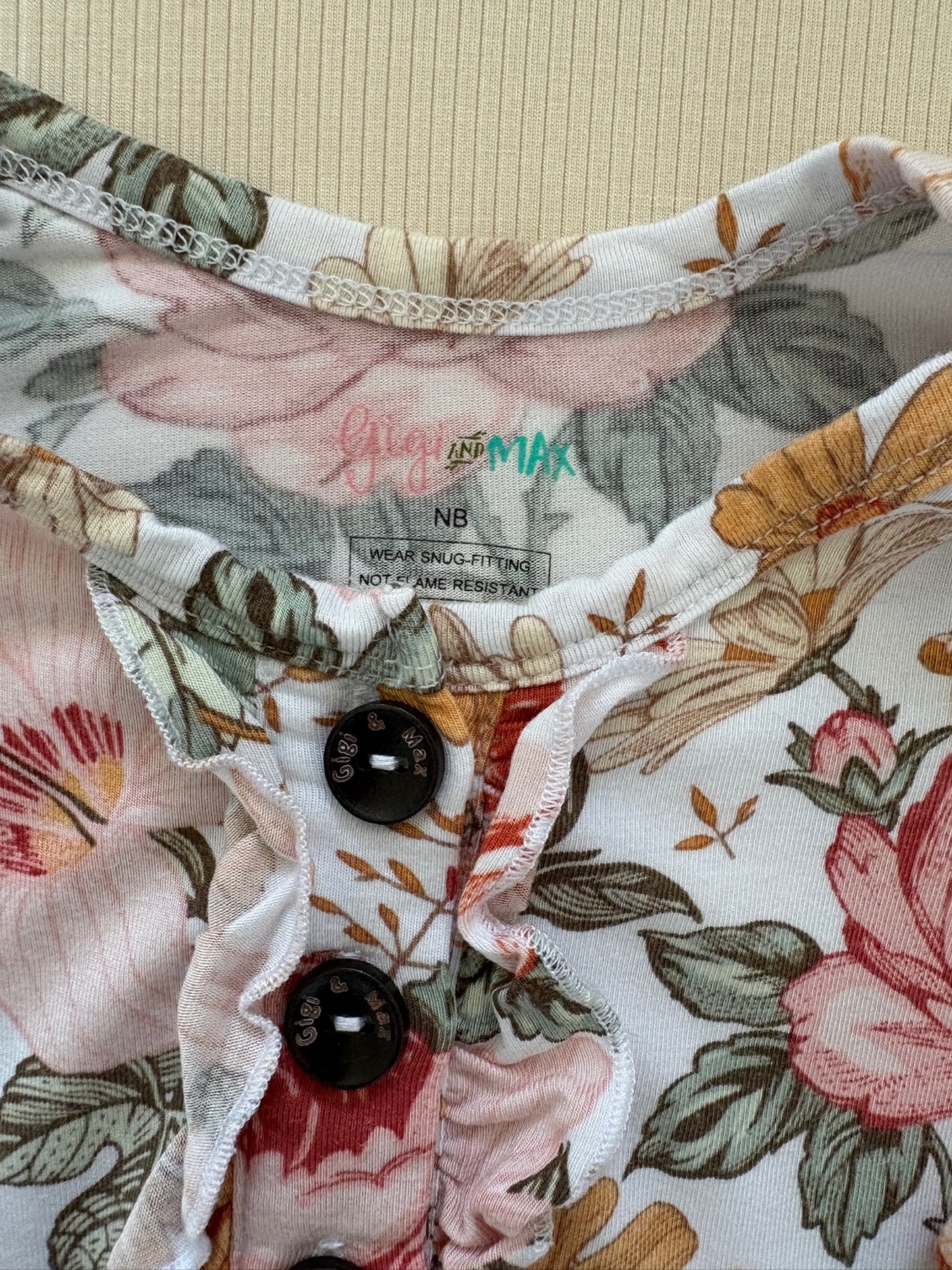 Seller #105 - NB - 3 Month Girls Gigi & Max Floral Gown VGUC