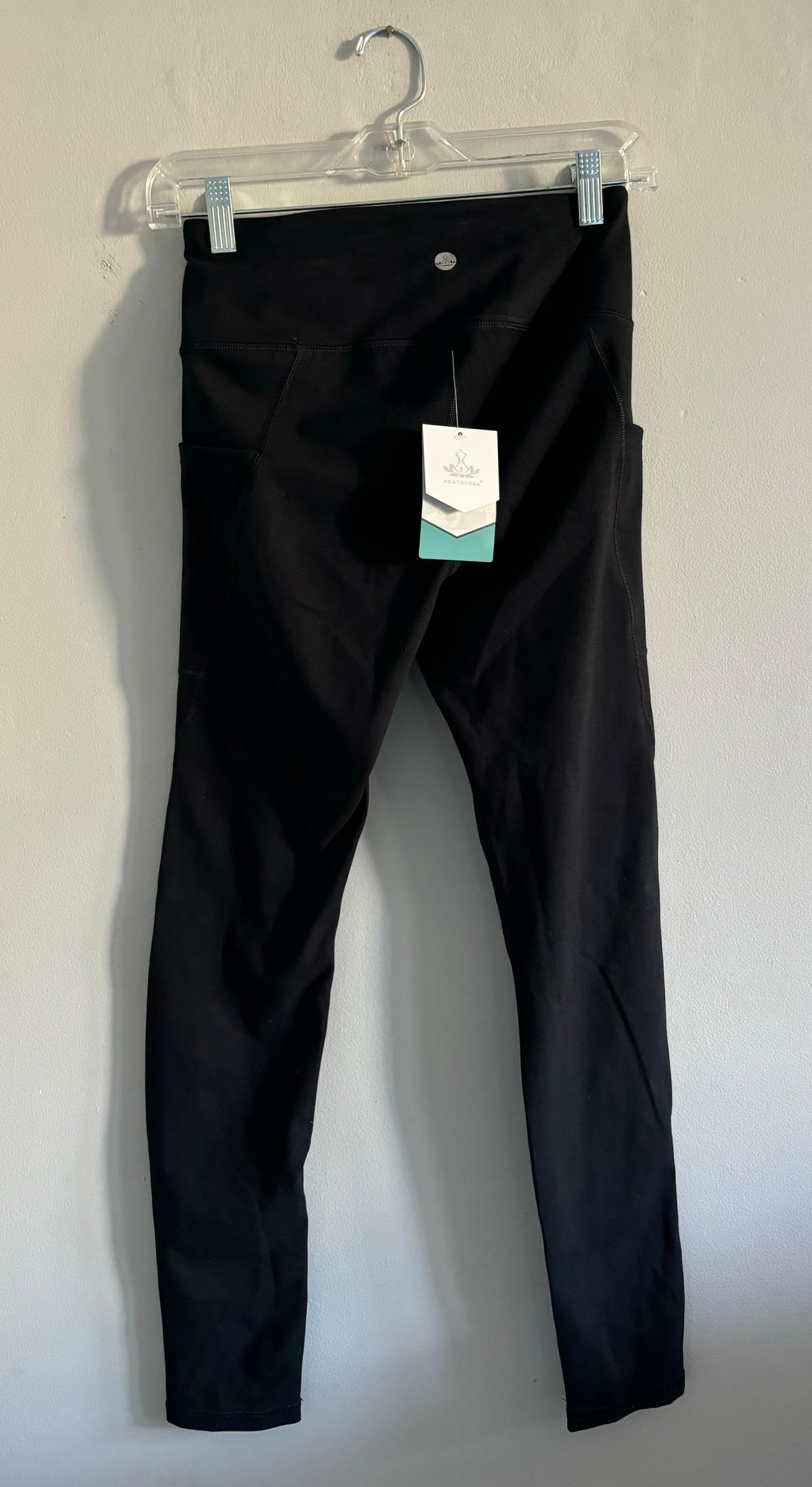 #101*REDUCED* NWT Heathyoga High Waisted Yoga Pants with Pockets Women Size Small