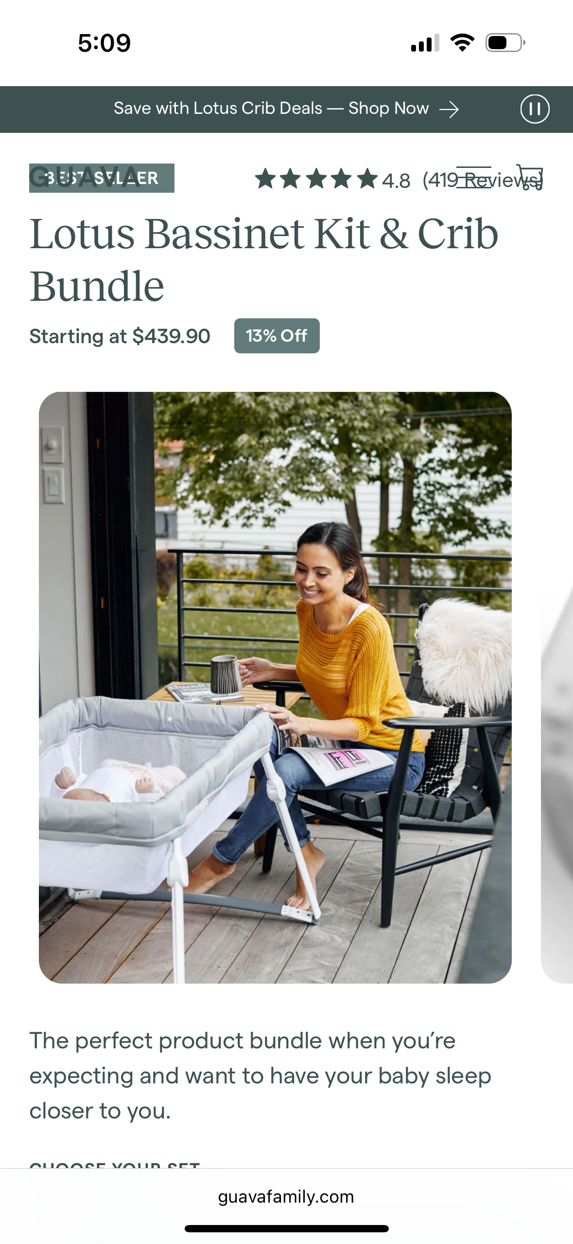 #24 guava family travel crib