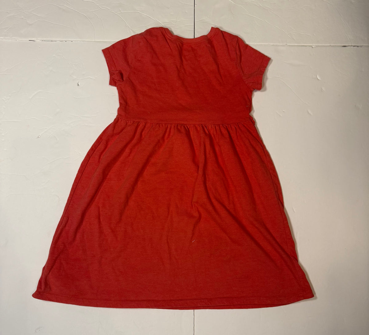 #141 Girls 5 Playground Dress Bundle - Old Navy Red and Hanna Andersson Pink Pocket Dress