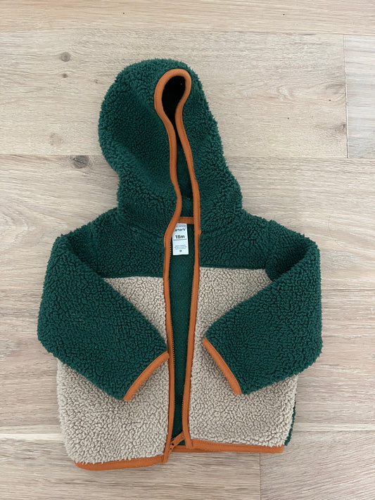 #110 Carters Boys 18 month sherpa jacket