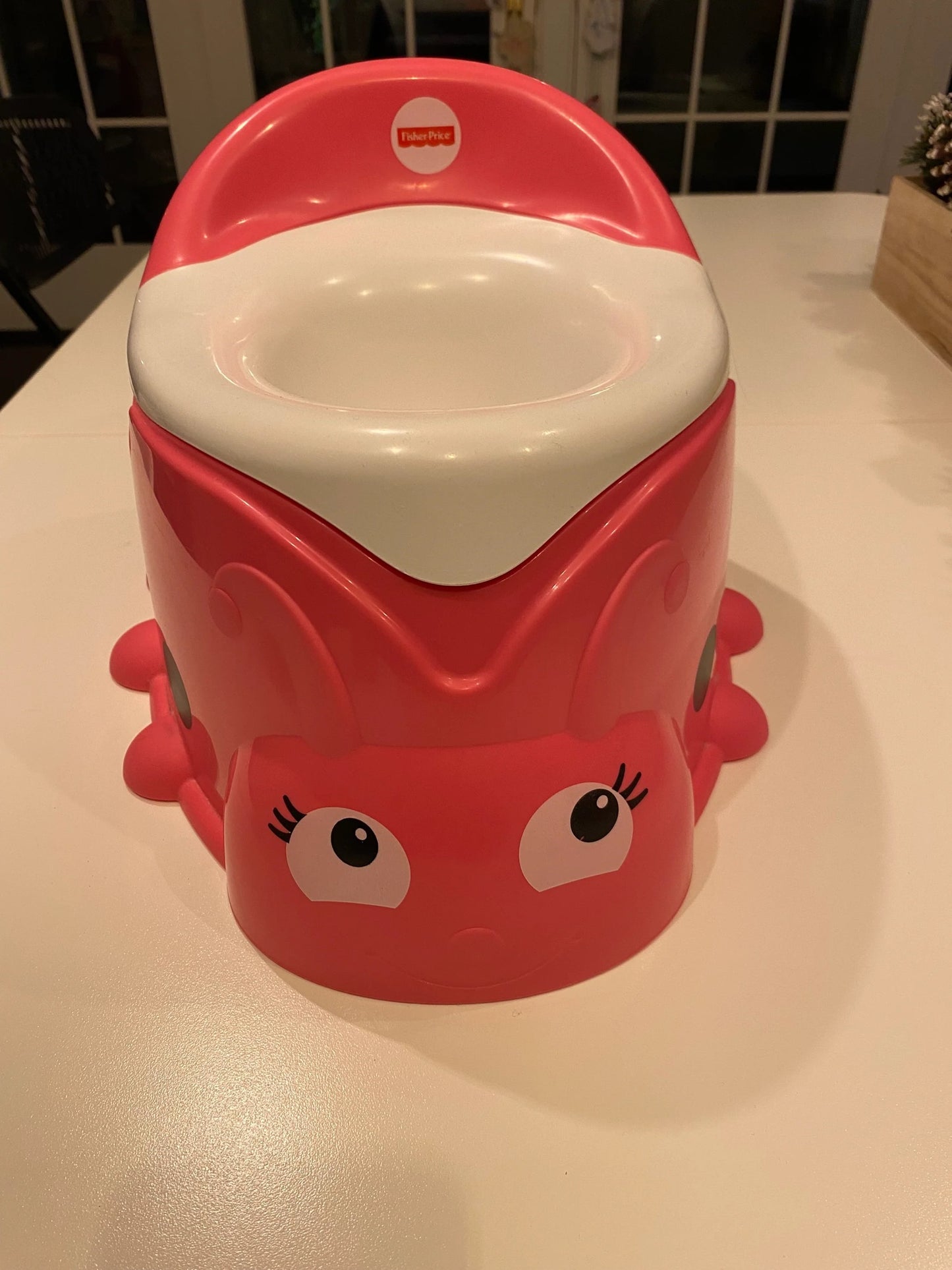 #84B- Fisher Price Pink Ladybug Toddler Toilet, VGUC