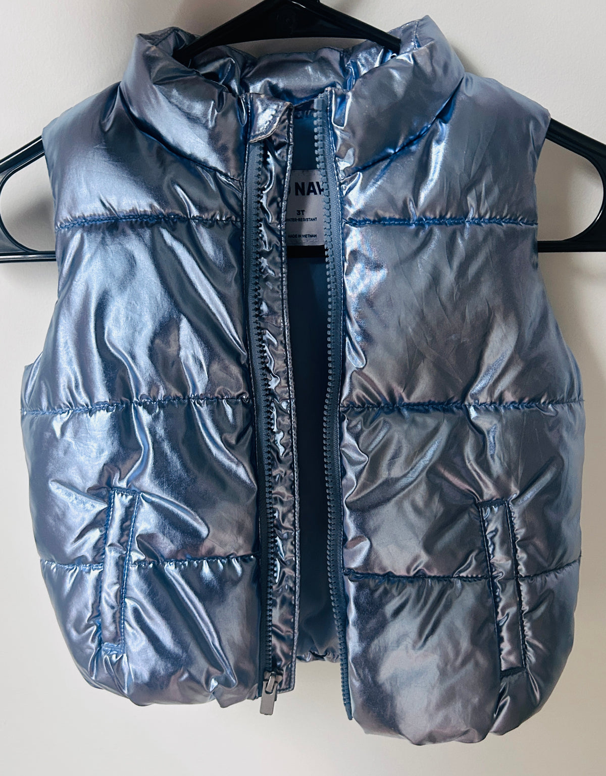 #15 Old Navy 3t Metallic Blue Vest