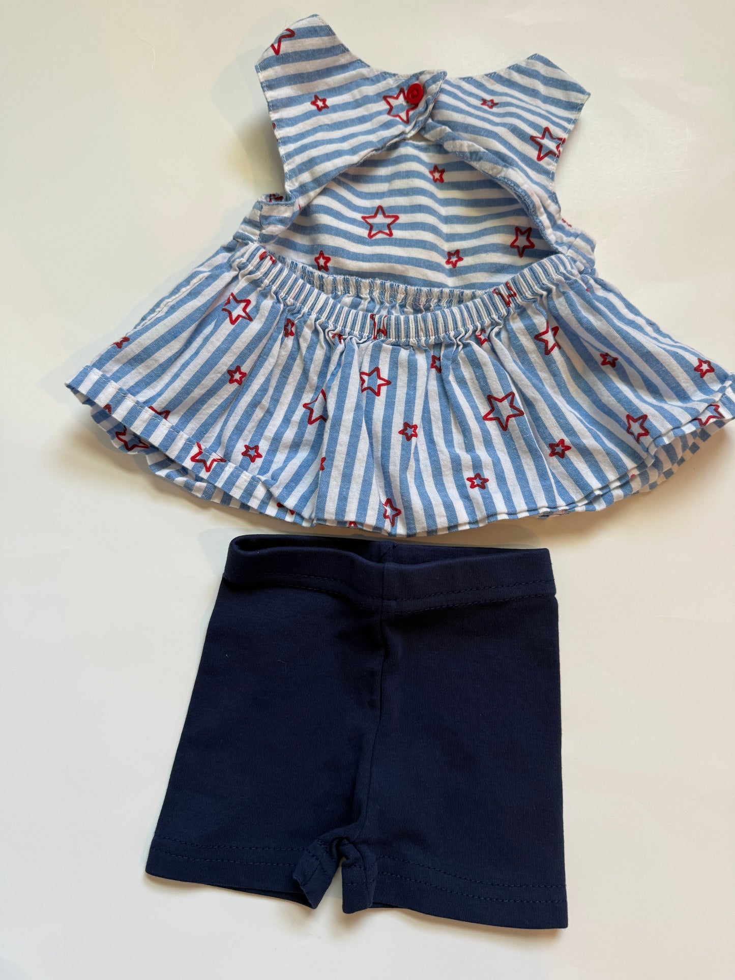 #116 4th of July outfit girls 3-6 months