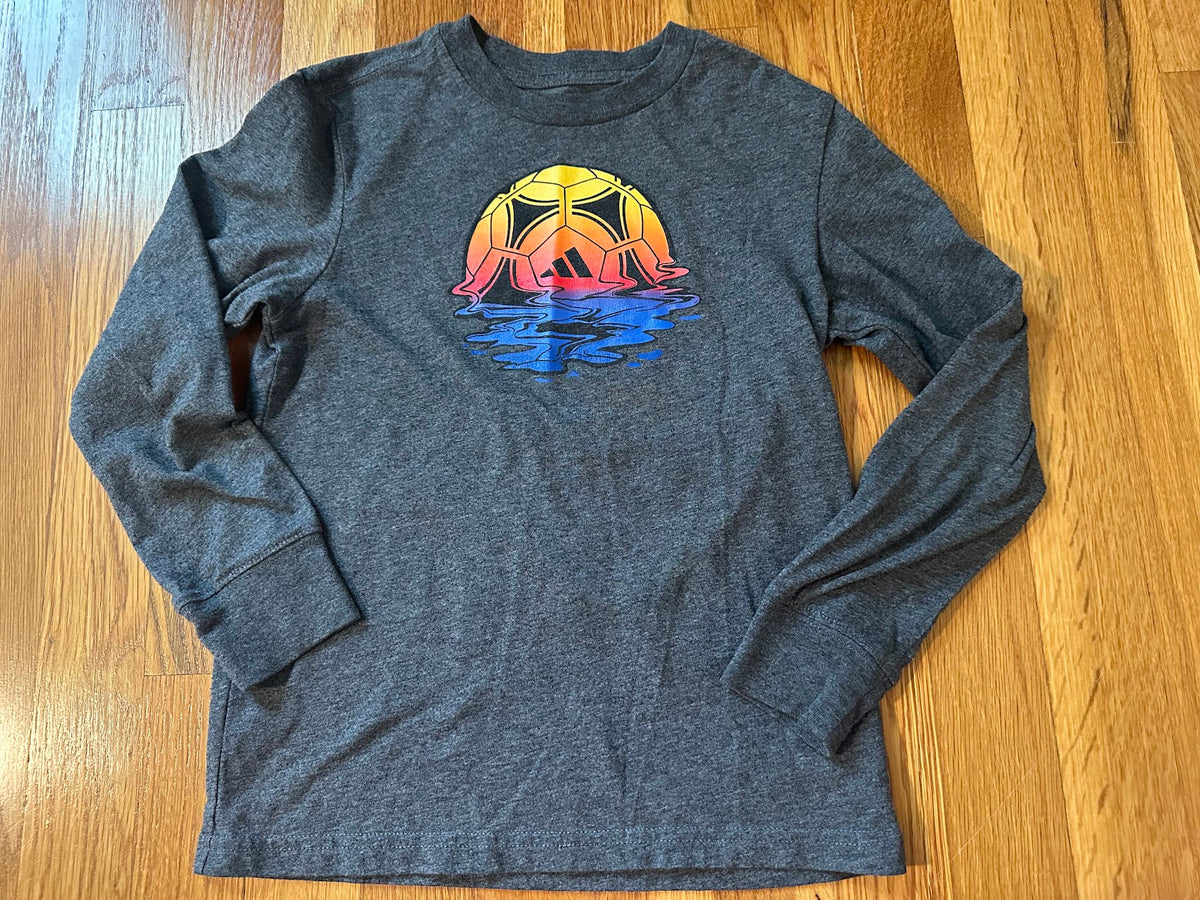 Seller #101 Adidas boys size 7 gray long sleeve