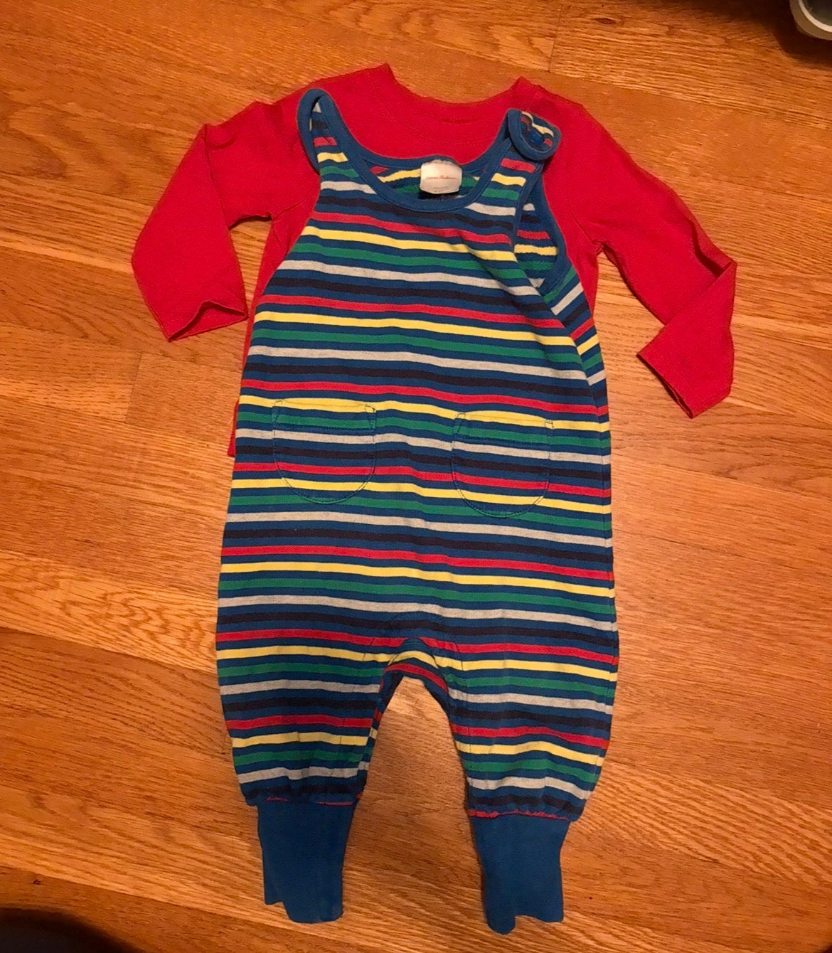 #22 Hanna Andersson boy’s 18-24 months romper with 18 month shirt