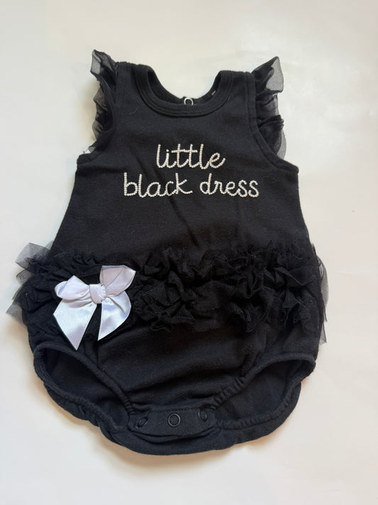 #116 Kyle and Deena “Little Black Dress” tutu girls 3-6 months
