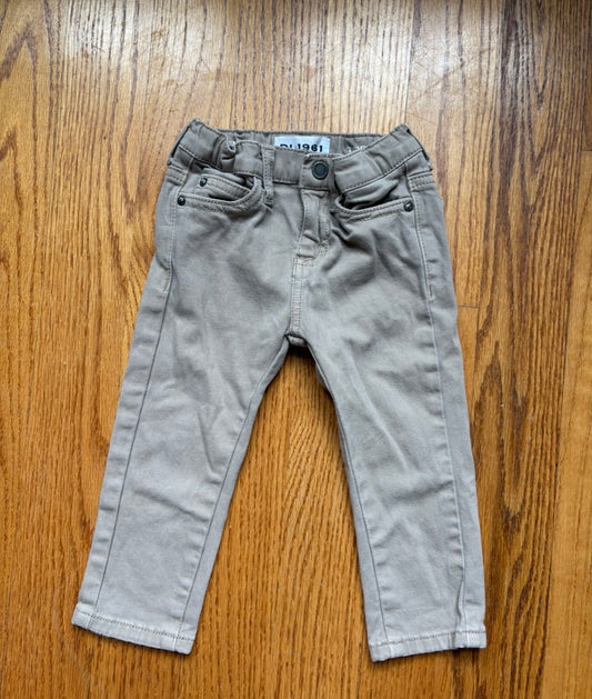 #22 boy’s jeans khaki DL1961 18 months slim