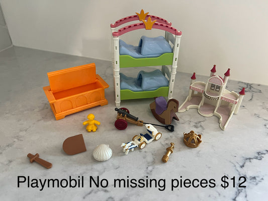 135 playmobil children's room, no missing pieces