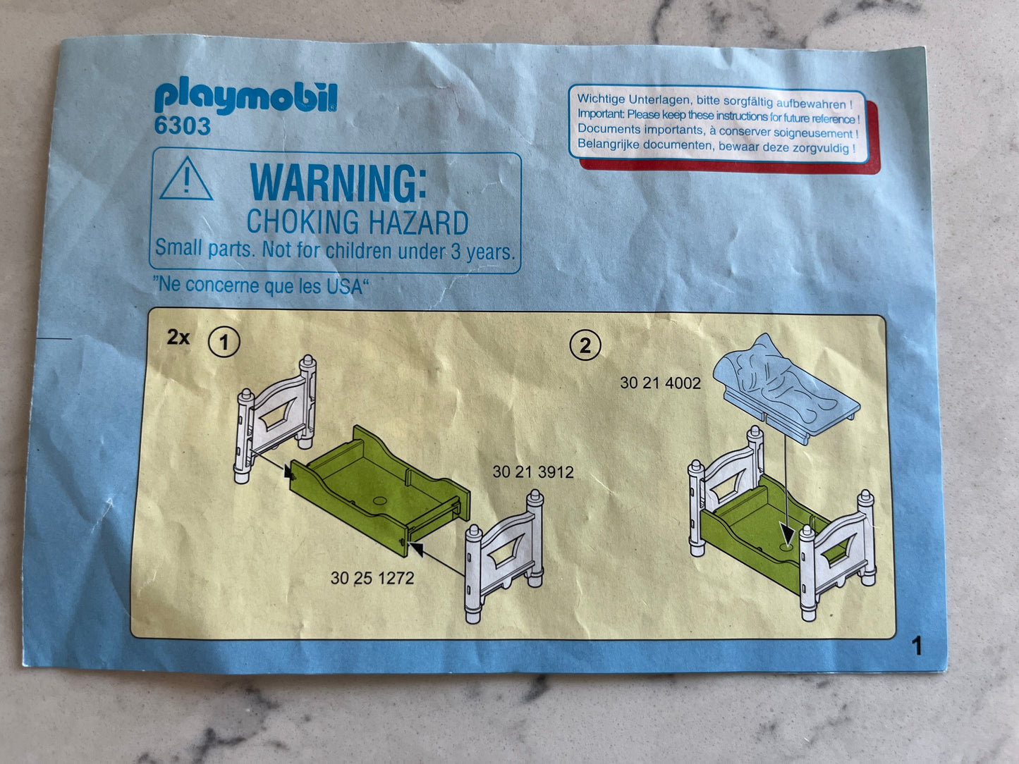 137 playmobil kids bedroom set