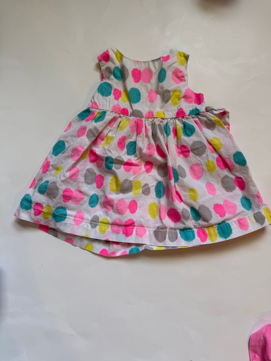 #116 Carters bright spot dress girls 6 months