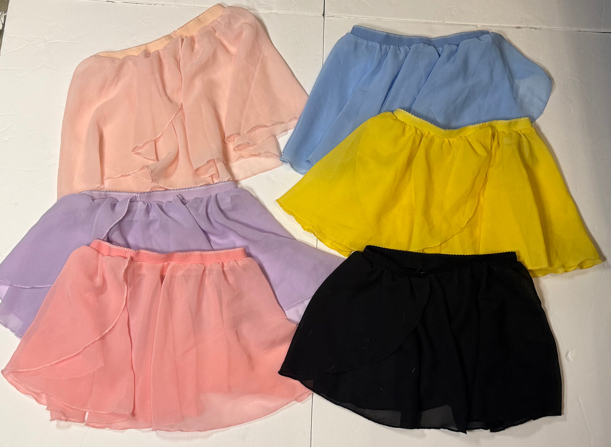 #141 Girls 4-5 Ballet chiffon Wrap Skirt Bundle