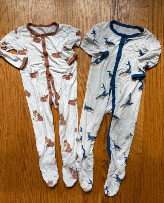 #22 Kyte sleepers button down 12-18 months
