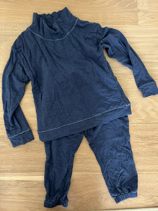 #110 Vineyard Vines Girls 4T Blue Sweatshirt and Joggers Set