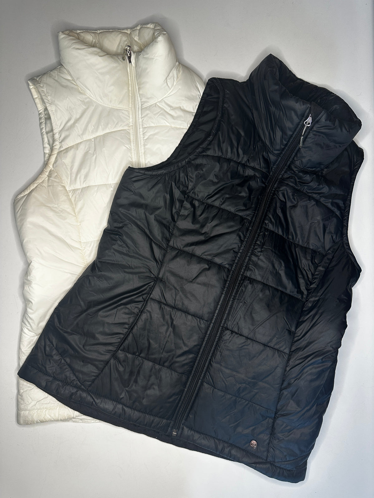 Seller #40 CALIA women's size small (S) down winter vest black and white bundle