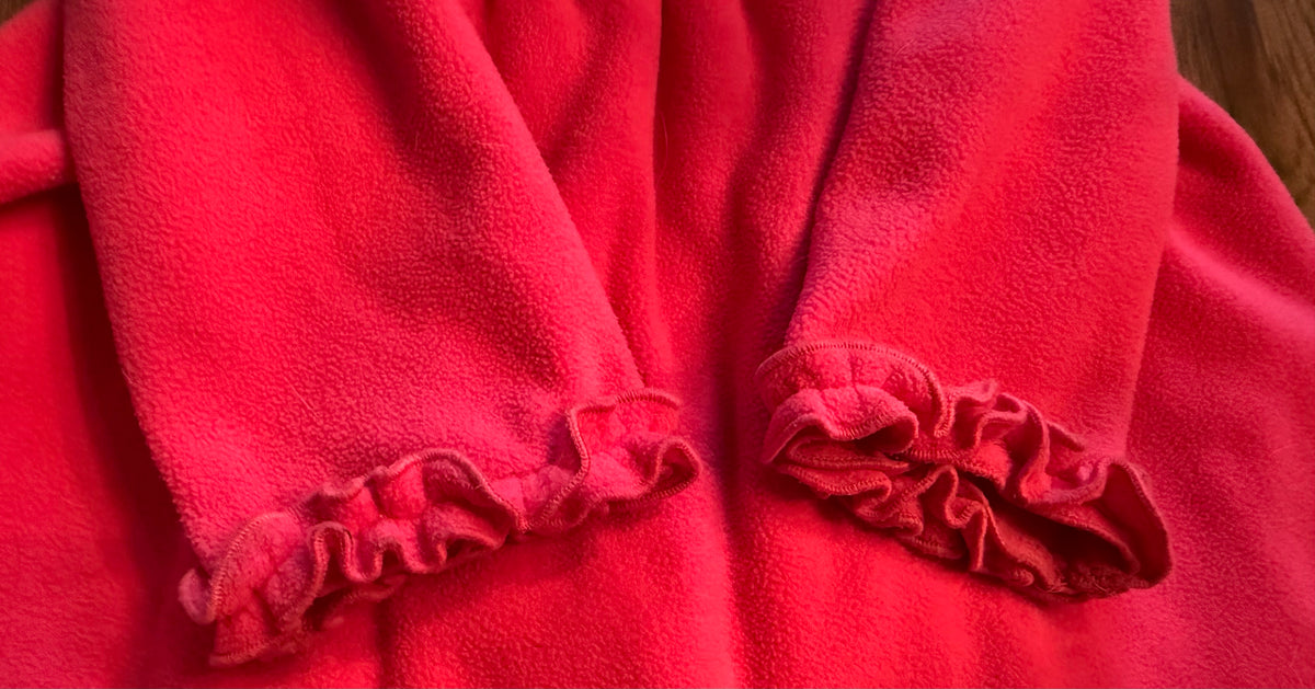 #141 Girls 4/5 Copper Key Pink Dress Coat with Ruffles