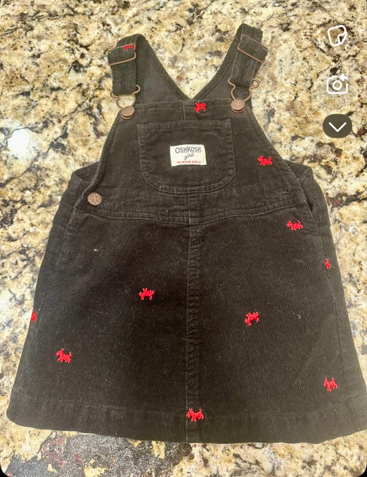 #24 24M corduroy overalls