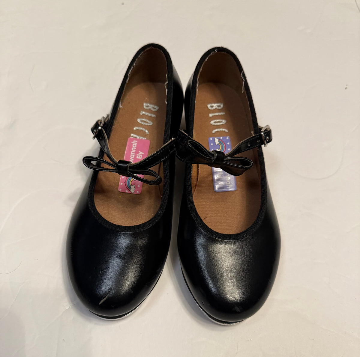 #141 Girls Size 11.5 Bloch Black Tap Shoes