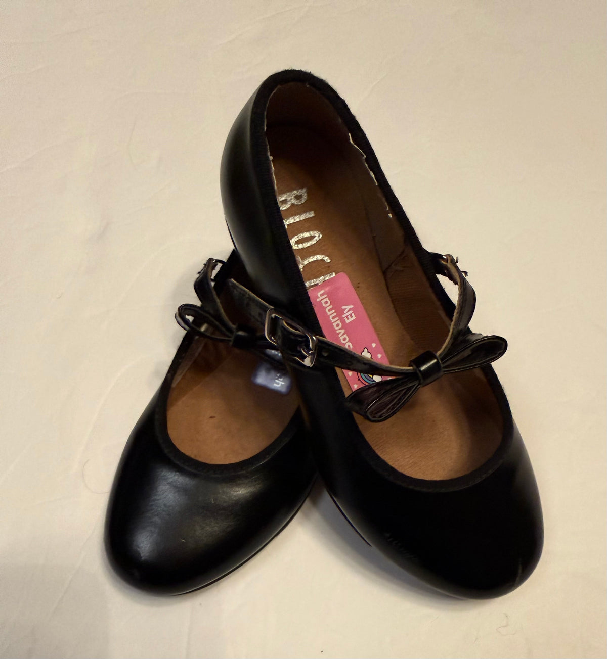 #141 Girls Size 11.5 Bloch Black Tap Shoes
