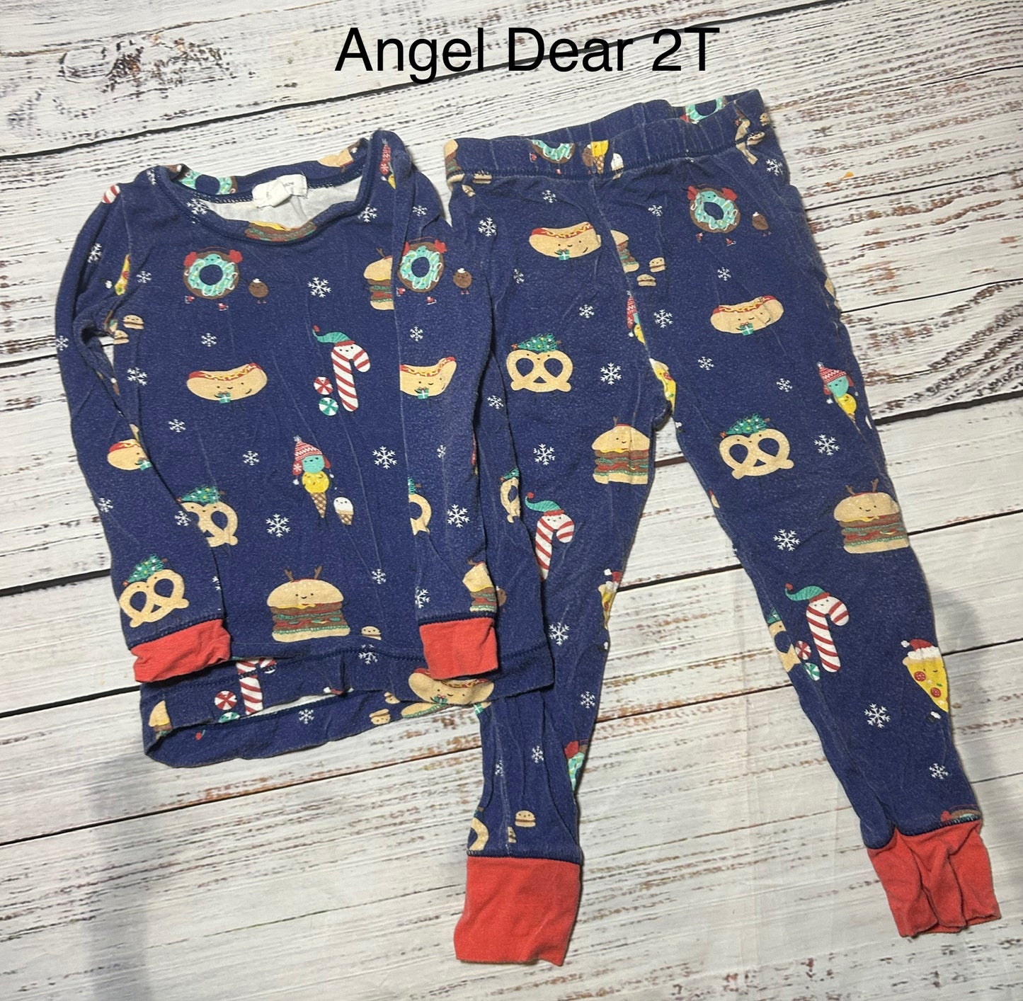 seller #62 Angel Dear 2T Christmas pajamas