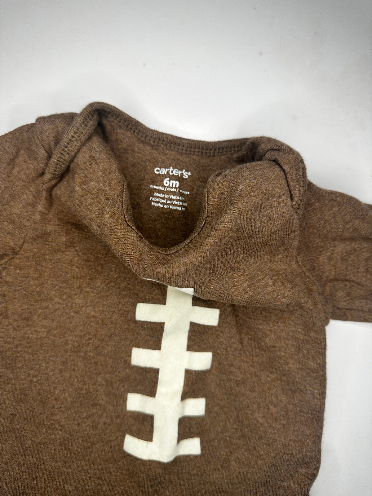 Seller #40 Carter's football onesie size 6 month (2 of 2)