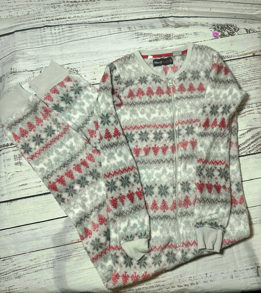 seller #62 girls large 1 piece pajama
