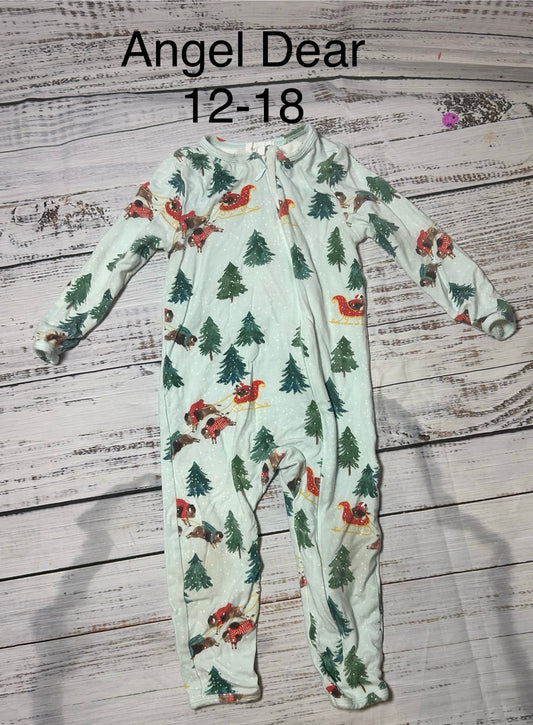 seller #62 Angel Dear 12-18 month Christmas pajamas