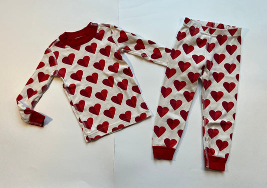 #180 Girl 90 US 3 Hanna Heart Pajamas