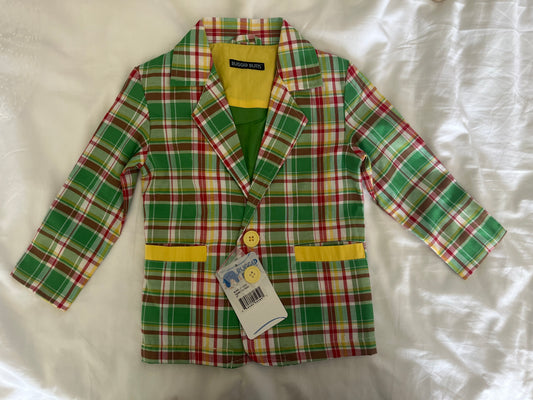 Seller 73A: NWT Rugged Butts Plaid Blazer - 2T - Multicolor - Great for Christmas!