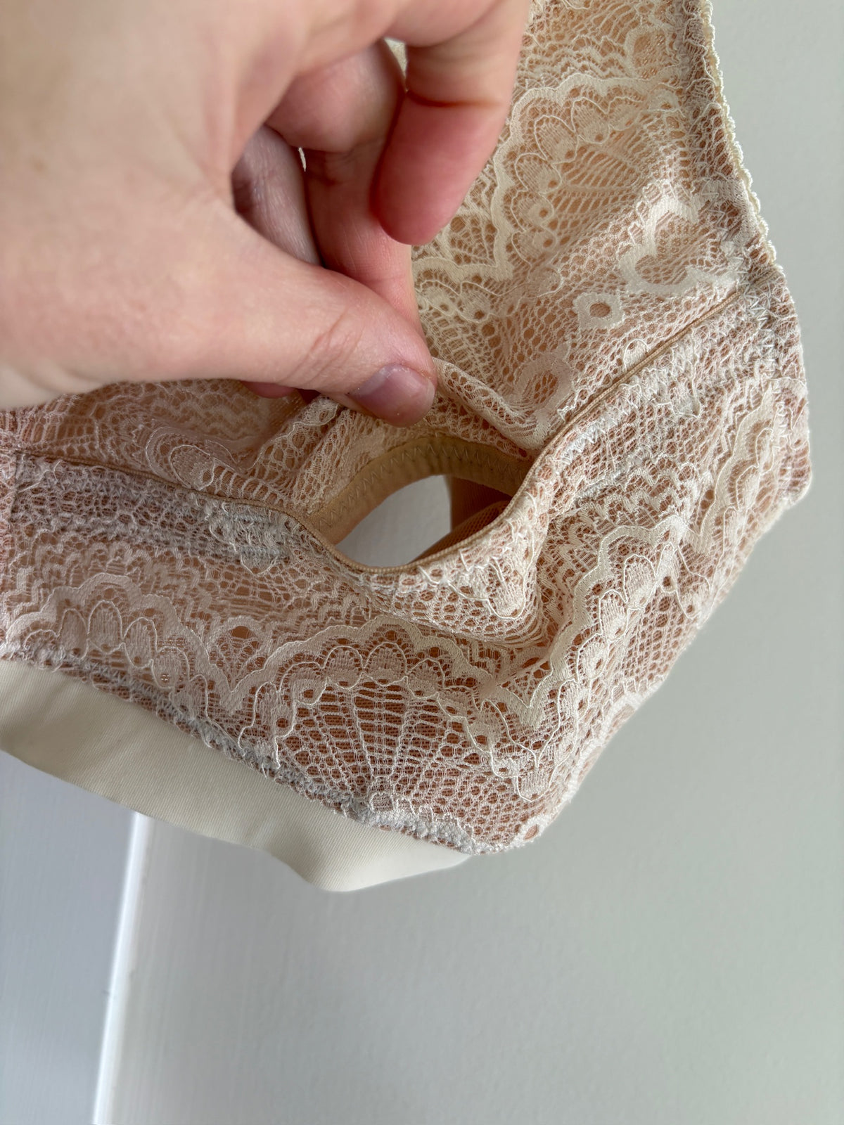 Seller #105 - Size Small The Dairy Fairy Tan Lace Nursing/Pumping Bra NWOT
