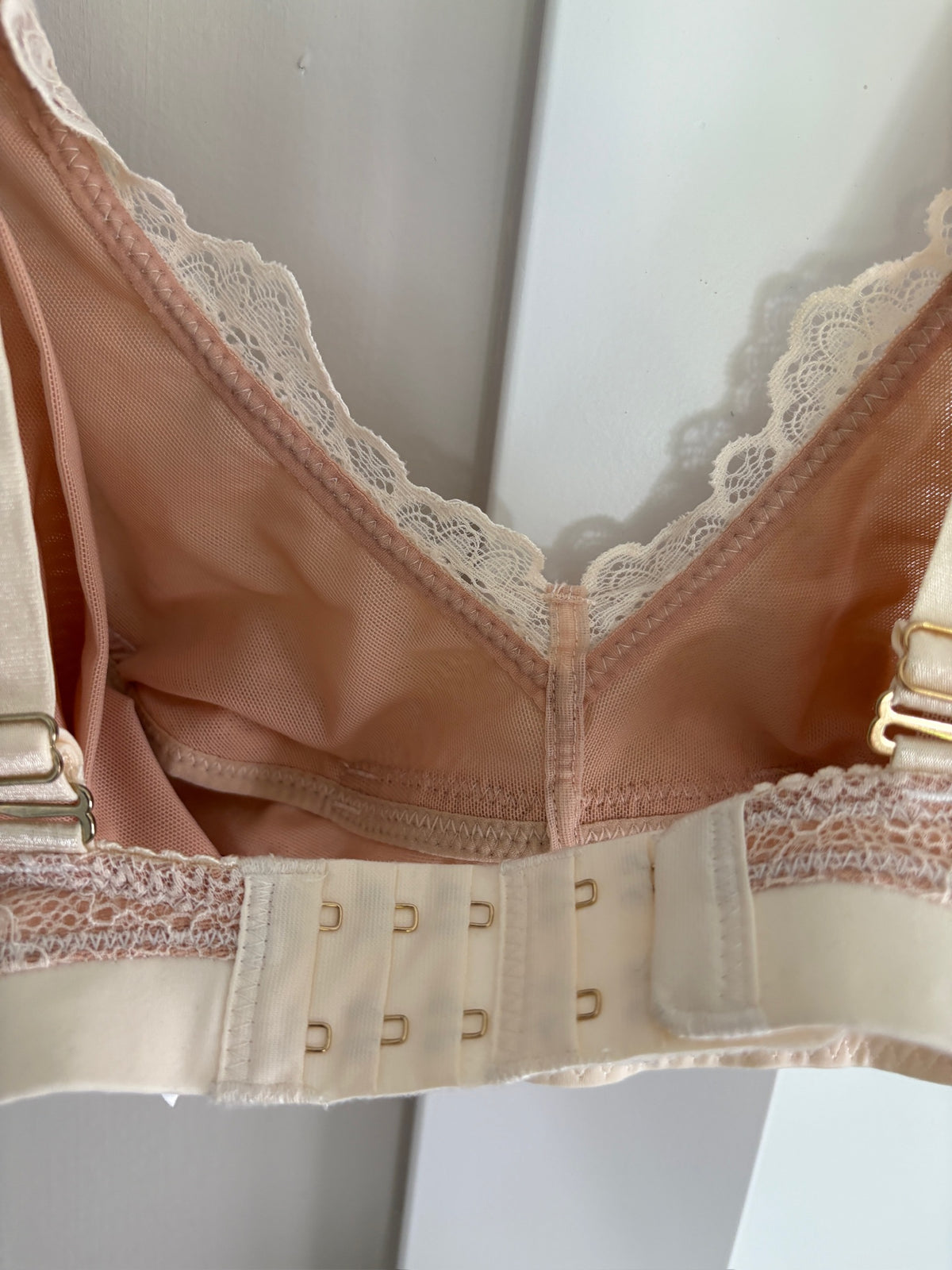 Seller #105 - Size Small The Dairy Fairy Tan Lace Nursing/Pumping Bra NWOT