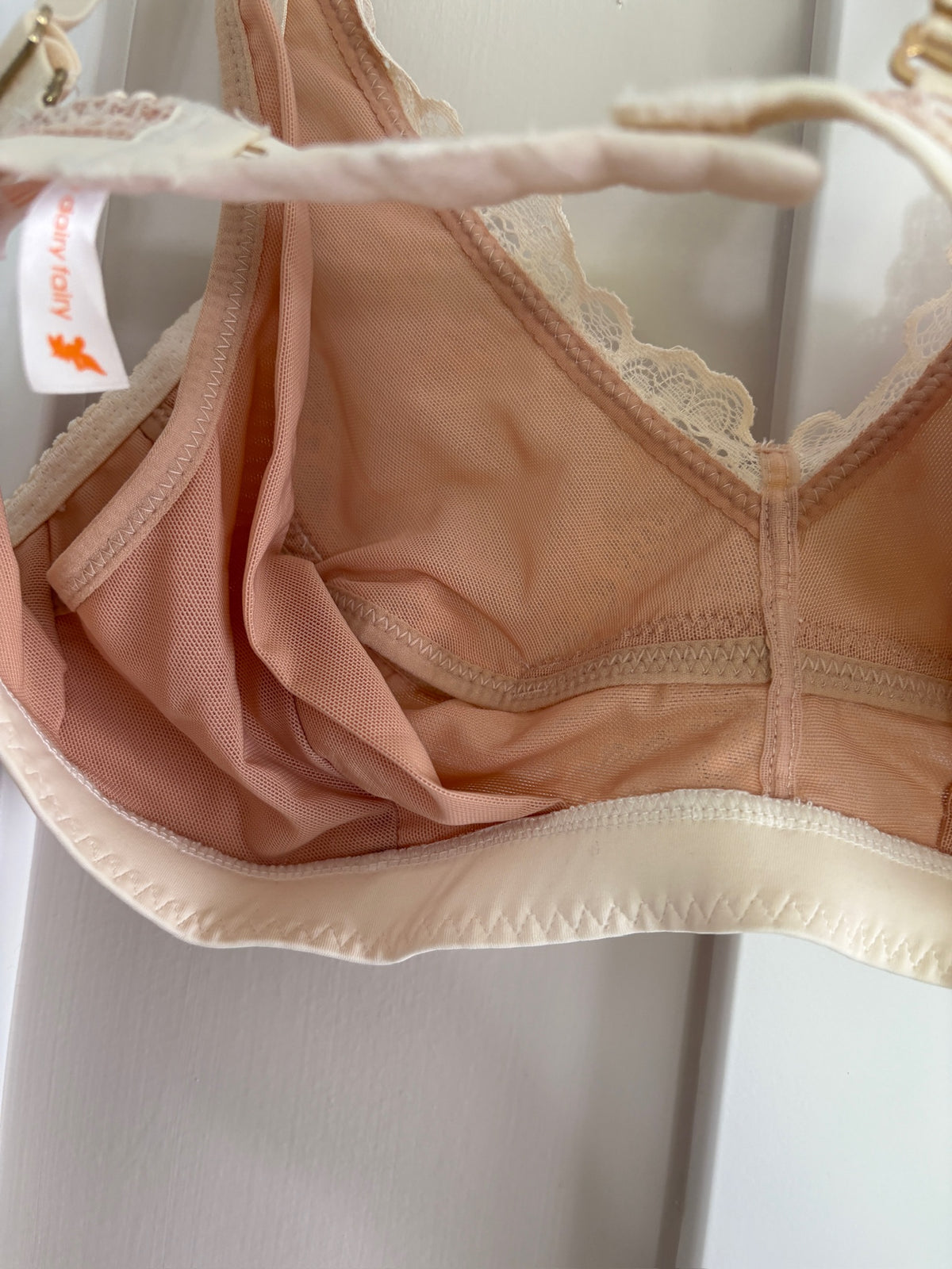 Seller #105 - Size Small The Dairy Fairy Tan Lace Nursing/Pumping Bra NWOT