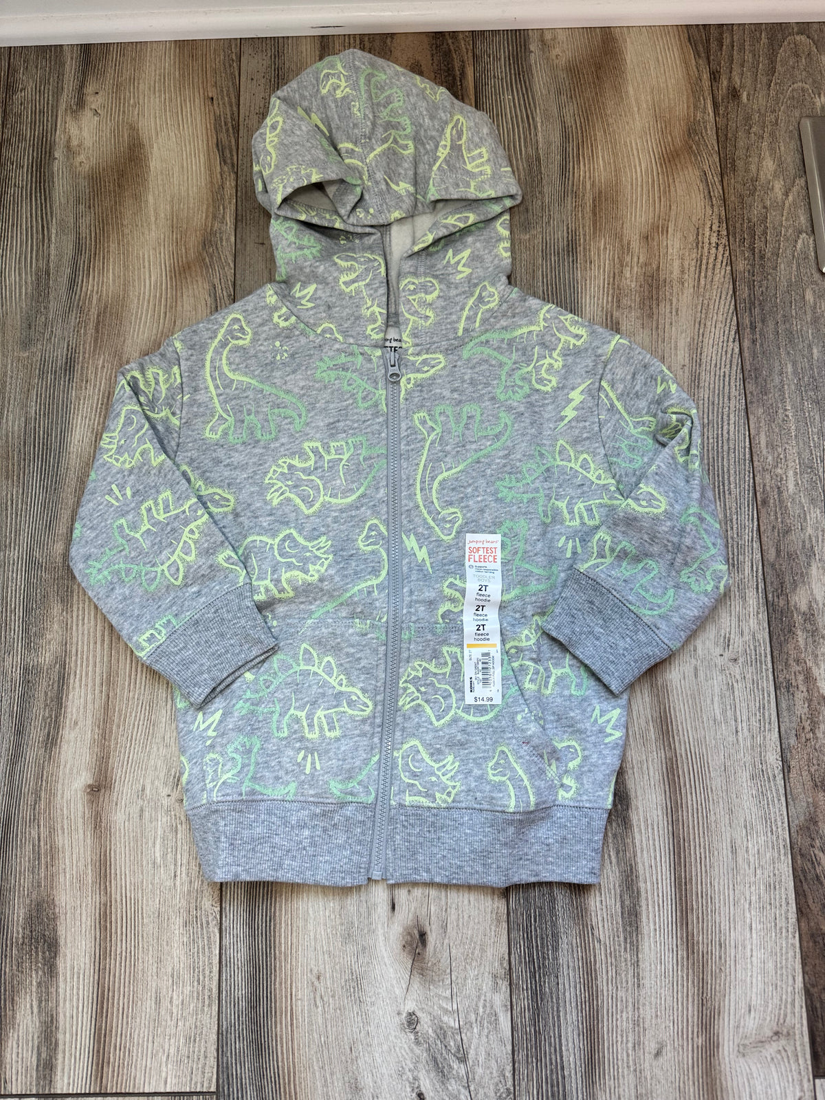 Seller #84 | NWT 2T Dino Zip Up Hoodie