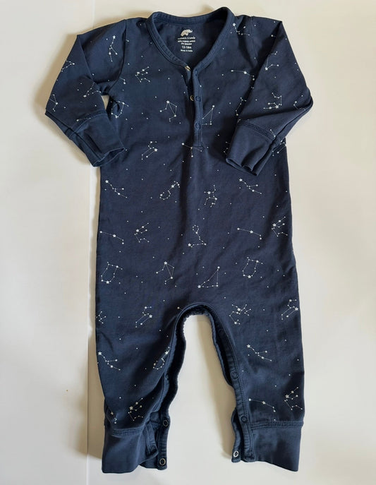 #146 Monica + Andy Navy Consellation Sleeper Gender Neutral 12-18M