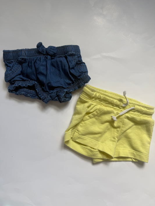 #116 Cat and Jack shorts bundle (2 pair) girls 12 months