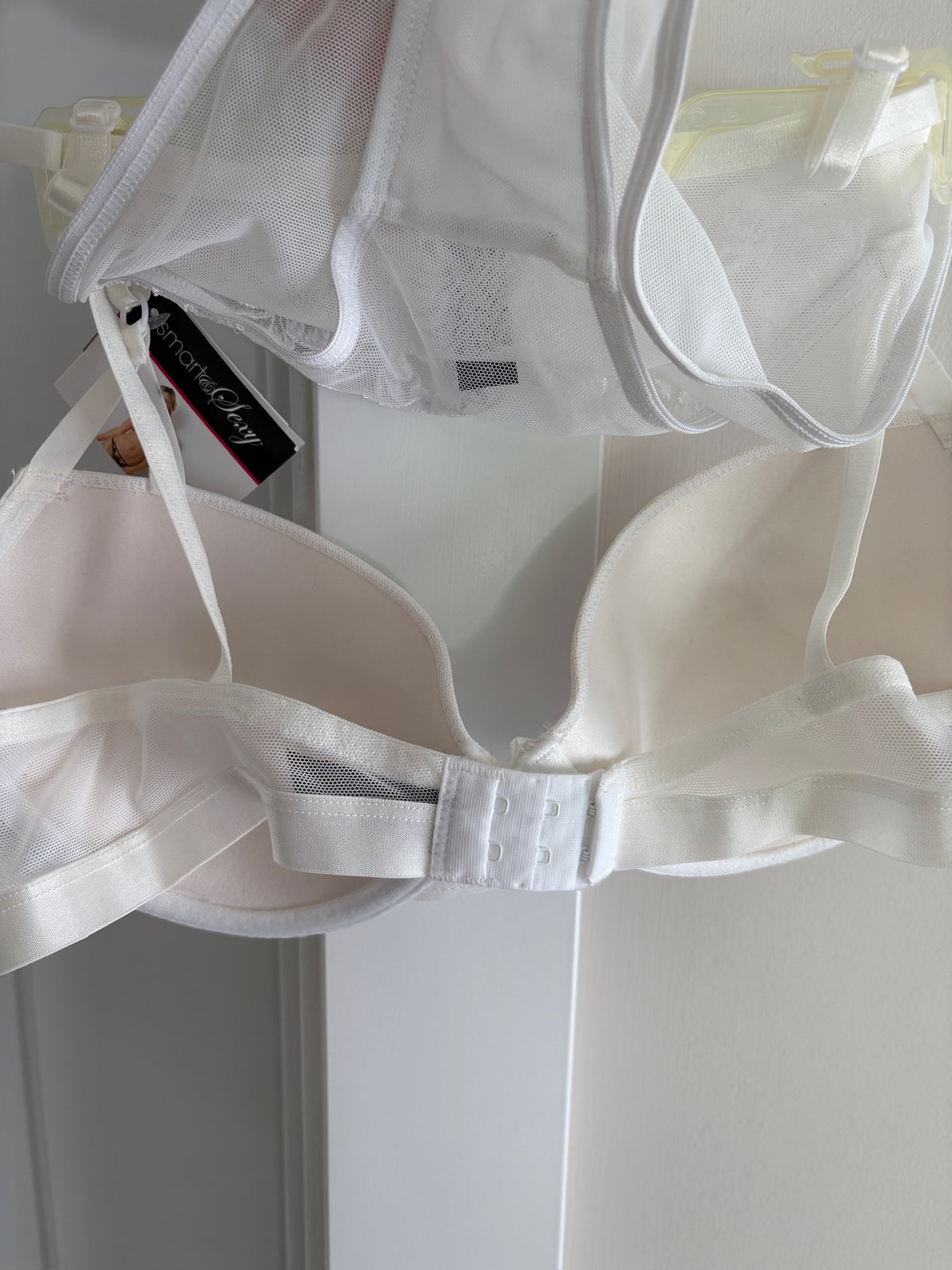 Seller #105 - Women's 36B White Lace Push Up Bra and Panties Set NWT